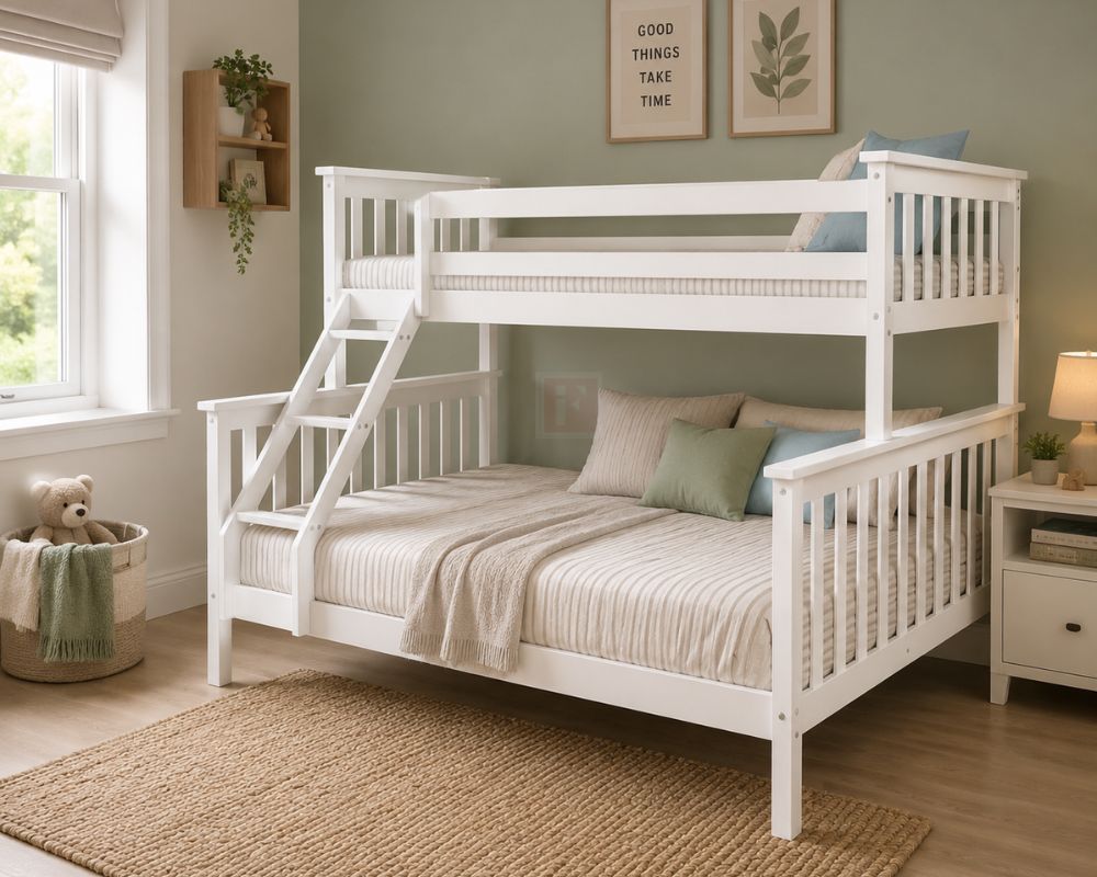 Solid Wood Triple Sleeper Bunk Bed – UK Stock
